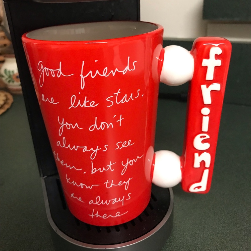 Sandra Magsamen coffee mug cup “Friend good friends are like stars”